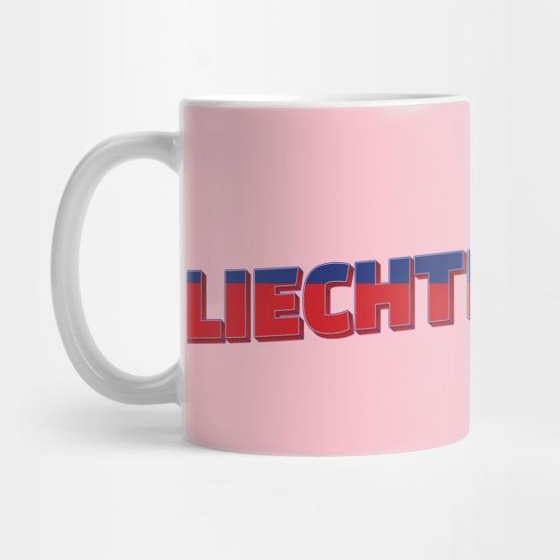 Liechtenstein Vintage style retro souvenir by DesignerPropo